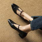 Jessie - Non Slip T Strap Flat