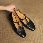 Jessie - Non Slip T Strap Flat