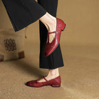 Jessie - Non Slip T Strap Flat