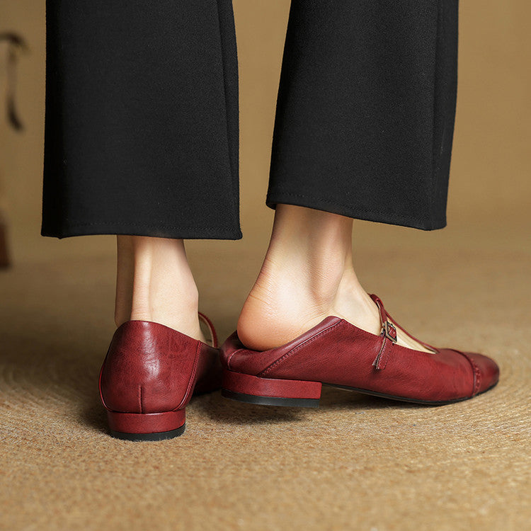 Jessie - Non Slip T Strap Flat