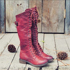 Mabel - Adjustable Lace Up Boot
