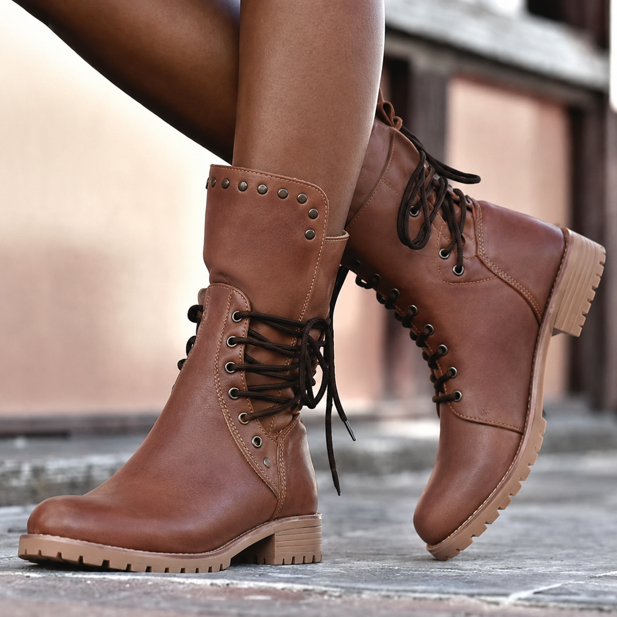 Tessa - Cushioned Mid Calf Boot