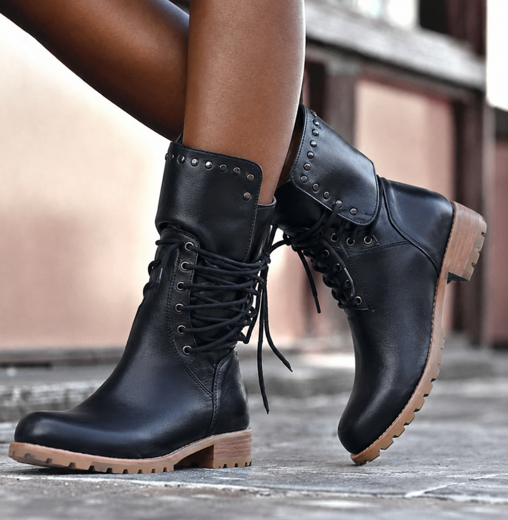 Tessa - Cushioned Mid Calf Boot